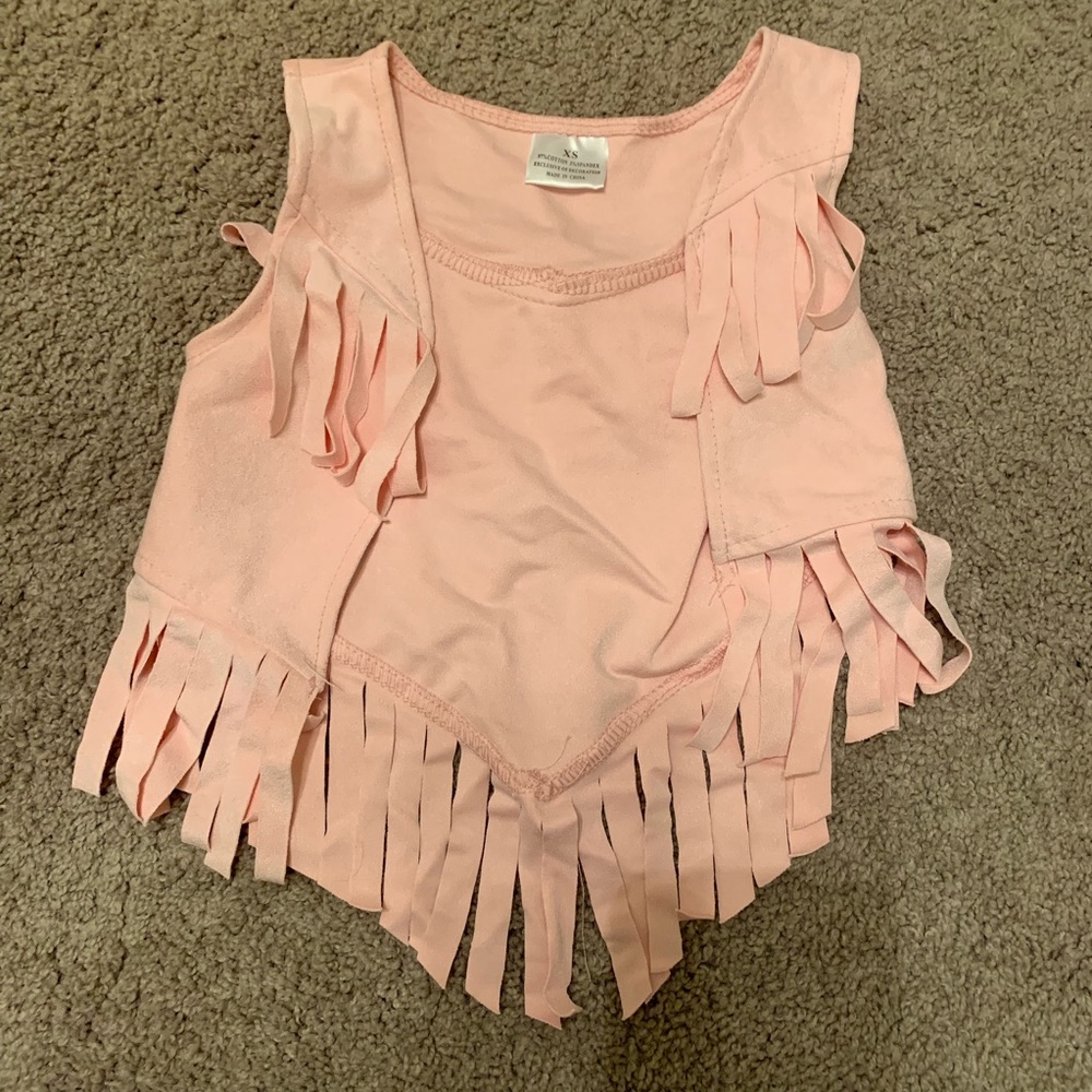 🎈 Pink Fringe Vest (Toddler)